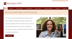 Desktop Screenshot of barringtonparkderm.com