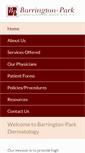 Mobile Screenshot of barringtonparkderm.com